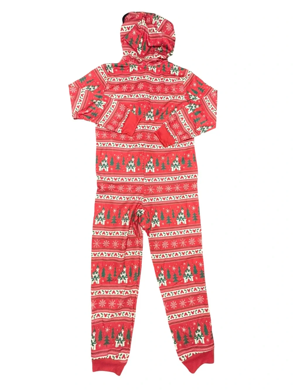 Disney kids size 7/8 Mickey Mouse Icon Holiday Christmas One-Piece Pajama NWT